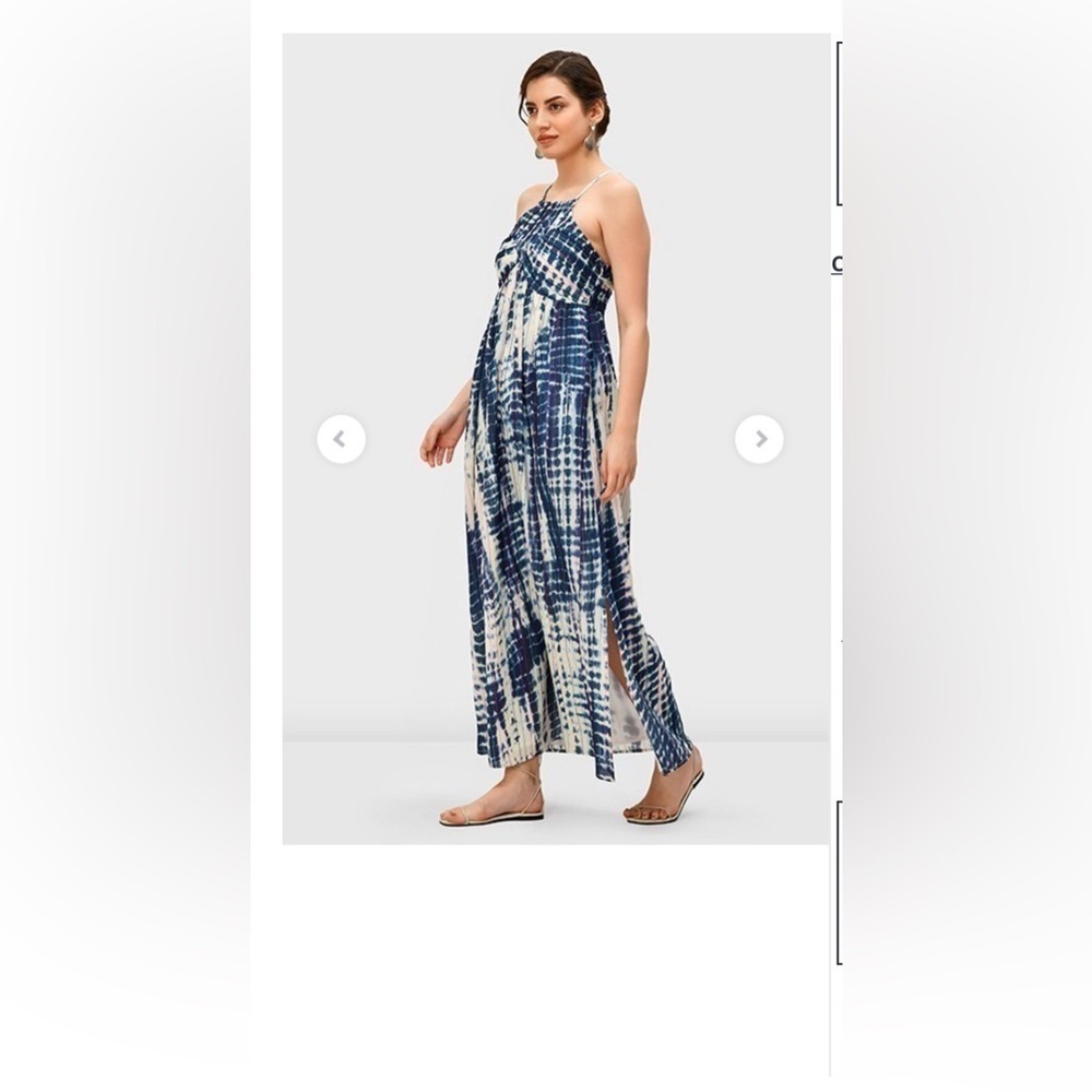 Wayward Fancies eShakti Dress Women Halter Maxi Dress‎ Size 4 Coastal Gradma